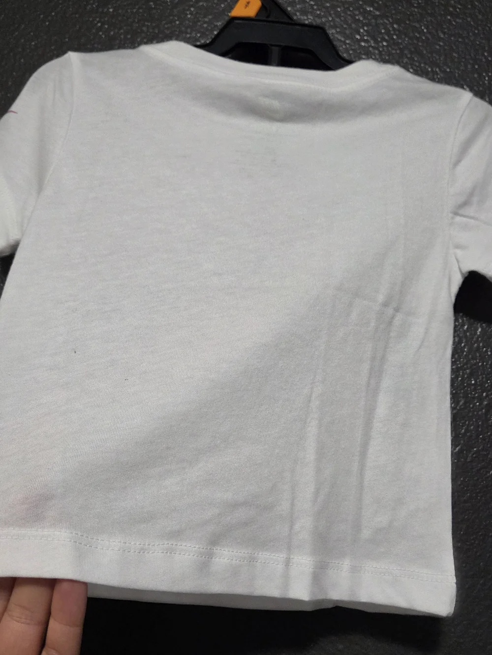 Nike Toddler Girl White Tee with Pink Sneaker Graphic